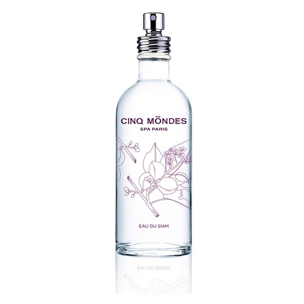 Cinq Mondes Eau Du Siam Fresh Aromatic Mist- 3.4oz. For body, hair or home. Natural aromas of Bergamot and Guaiac Wood