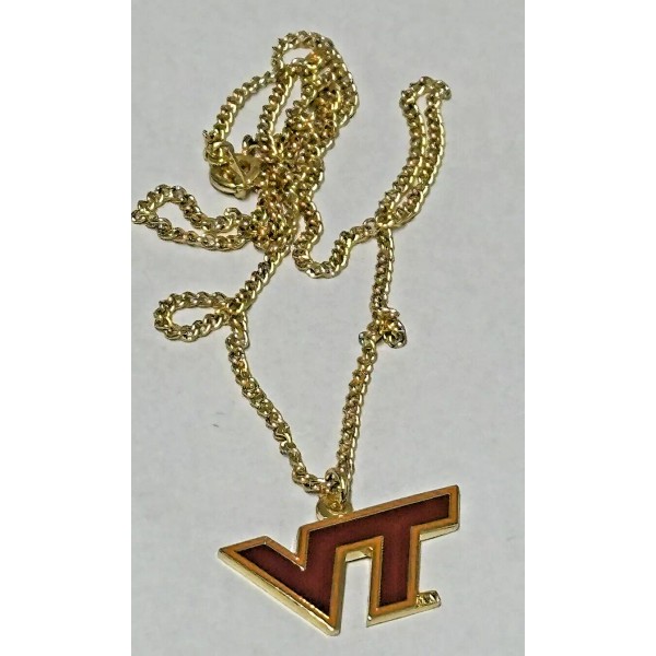 Virginia Tech Necklace With Pendant VT