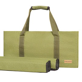 Jongyance Empty Mahjong Bag, Green Mah jongg Carrying Bag with Two Wrappers for American Mahjong Set (Empty Bag Only