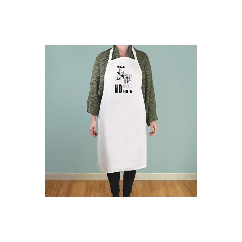 Azeeda 'Elevated Strength with Dumbbells' Unisex Cooking Apron (AP00068439)