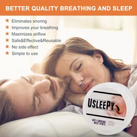 2023 Updated Snore Stopper, 8 Pieces Anti Snoring Nose Clip Nose Separator Against Snoring Splint Nose Separator, Instant Anti Snoring Aid, Helps Against Snoring & Sleep Apnea