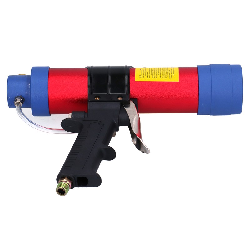 Pneumatic Glass Glue Gun Air Caulking Straight Adjustable Aluminum Power