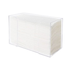 Dasing Acrylic Napkin Holder for Table Countertop Paper Towel Dispenser,Clear Guest Towel Napkin Holder, Suitable for Z-Fold, C-Fold or Multi-Fold Paper Towels for Kitchen, Bathroom, Restaurants