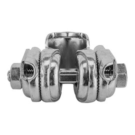 Sunlite Single Rail Saddle Clamp, Silver