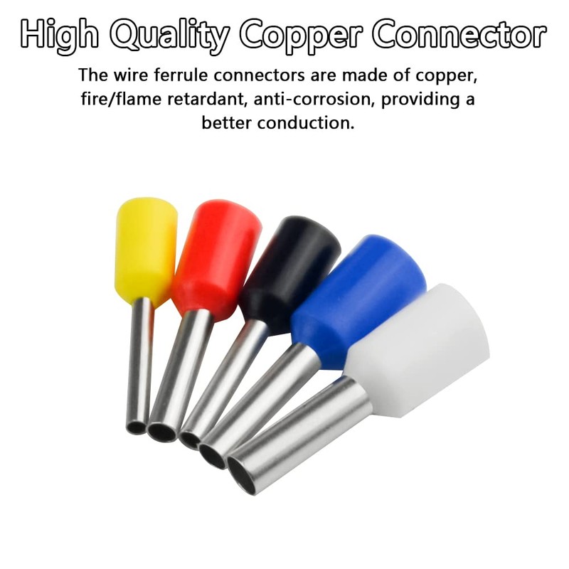 WMYCONGCONG Crimping Pliers 0.25-6.0mm2 Self-Adjustable Ratchet Crimping Tool with 1800pcs