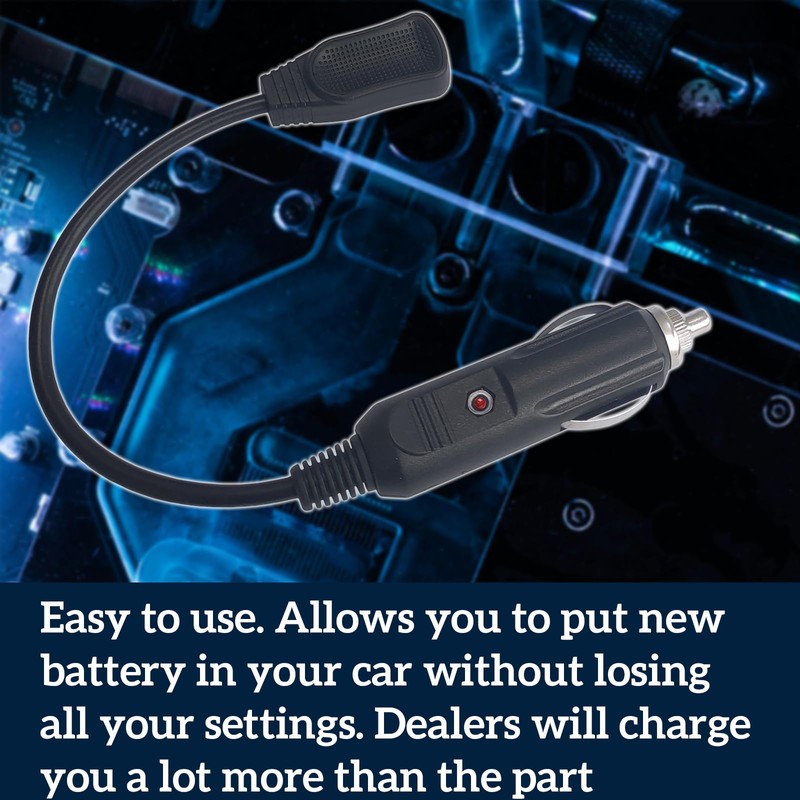 Sharutia Battery Memory Saver Automotive 12V,Save Memory Data of On-board