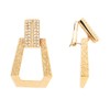 Grossé Art Deco GJ64180 Clip-On Earrings Crystal 22 Carat Gold-Plated,