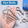 sourcing map 5 Pack Eye Bolts, M5 x 25mm 304