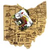 Totally Bamboo Destination Series Ohio State Shaped Serving and Cutting
