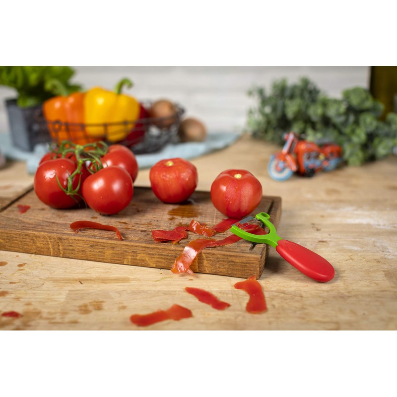 Kuhn Rikon Serrated Veggie Peeler, Tomato Design