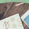 80 Pcs Leaf Paper Clips, Gold Paper Clips Page Markers,