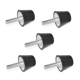 Ganter Normelemente GN 253-19-M5-10-55 Stop Buffer with Screw Black Thread d2: M5x10