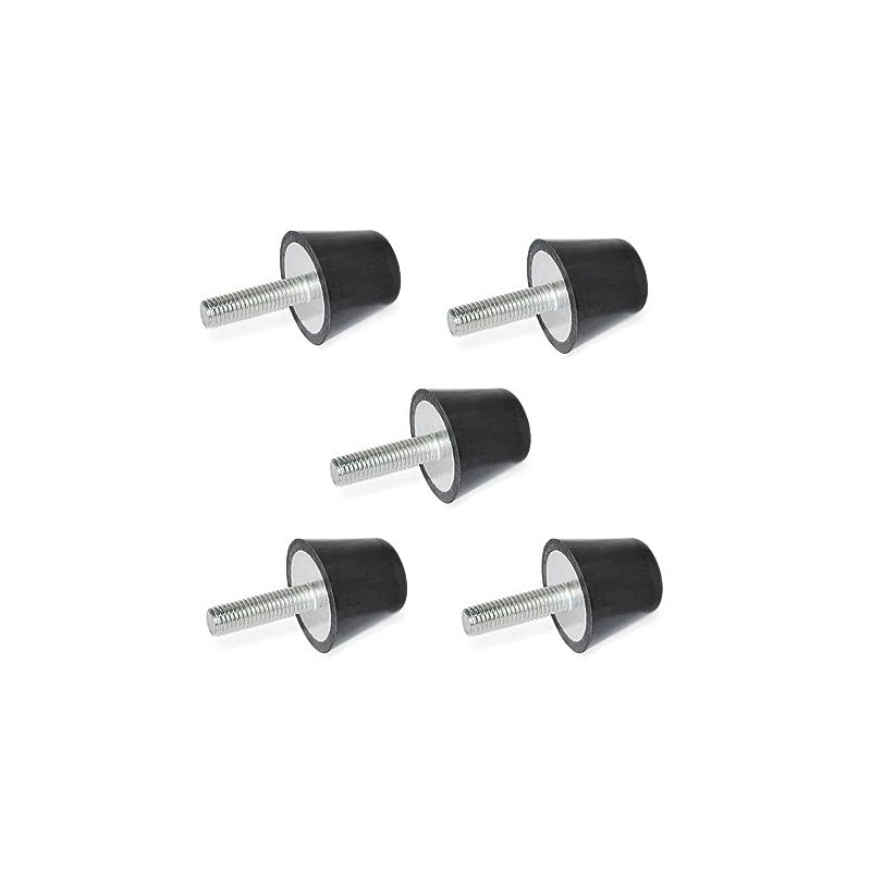 Ganter Normelemente GN 253-19-M5-10-55 Stop Buffer with Screw Black Thread