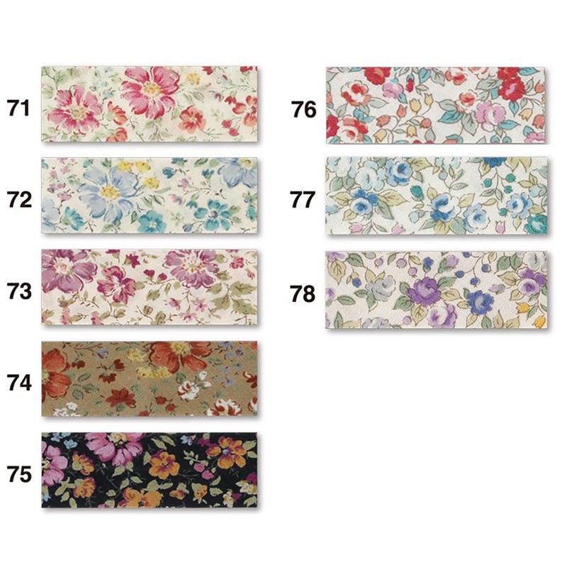 CAPTAIN88 CP38 Captain Cotton Purinto Bias Tape, Double Folding, 0.8