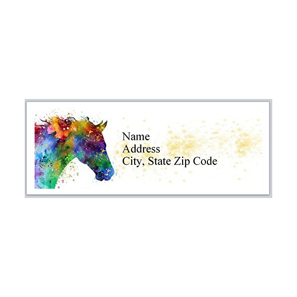 150 Personalized Return Address Labels Western Country Horse (BX 603)