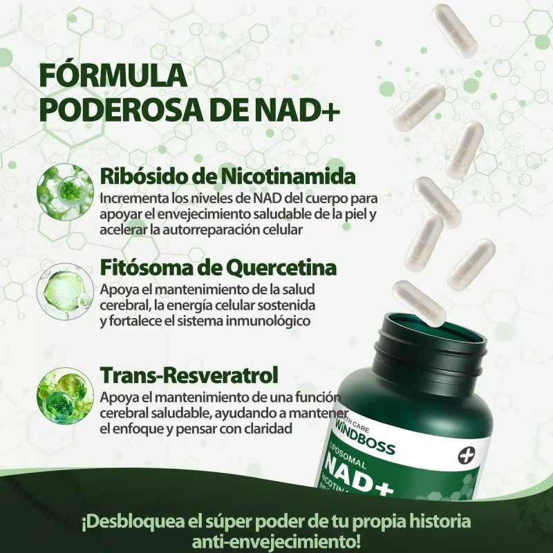 Windboss Nad Capsules 100 Cápsulas Suplemento