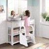 Step Stool for Toddlers with Handles, 2 Step Bathroom Stool