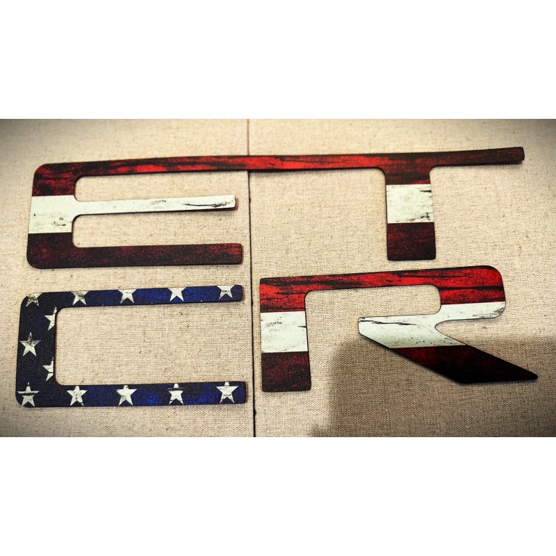 AUTOCARIMAGE RAISED TAILGATE LETTERS for SILVERADO 2019 - 2025 matte