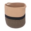 Woven Laundry Basket Cotton Rope Multifunctional Clothes Storage Hamper with