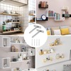 YEYIT Pack of 4 Floating Shelf Brackets, 4 Inch Shelf