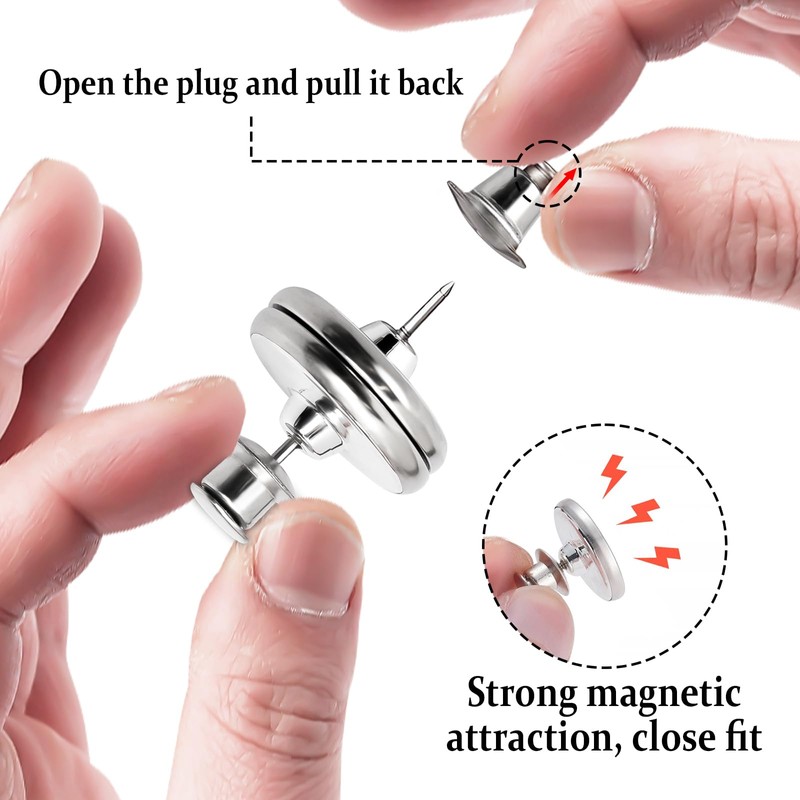 Magnets for Curtains, Tumwisk 20Pairs Magnetic Curtain Clips with 20Pairs