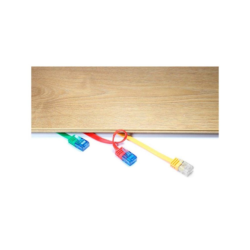 Cat Flat 6 A 0300 U/UTP Black 3 m