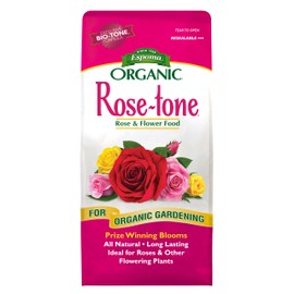 Espoma Organic Rose-Tone 4-3-2 Organic Fertilizer for All Types of Roses and Other Flowering Plants. Promotes Vigorous Green Growth and Abundant Blooms. 4 lb. Bag