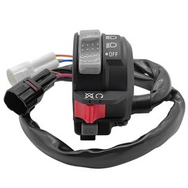 M MATI Left Handlebar Control Engine Start Run Off Headlight Switch for Yamaha ATV Raptor 700 YFM 700 YFZ450R YFZ450X Kodiak 450 700 1S3-83973-11-00