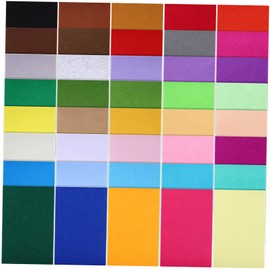 Gadpiparty 40Pcs Non Woven Felt Sheets Thick for DIY Sewing Crafts for Patchwork School Projects and Creative Crafting Activities