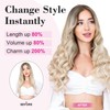 REECHO 20" 1-Pack 3/4 Full Head Curly Wave Clips in