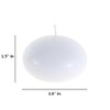 Mega Candles - Unscented 1.5" Floating Disc Candles - White,