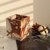 Nawgnail Natural Calacatta Viola Marble Toothbrush Holders for Bathroom, Marble