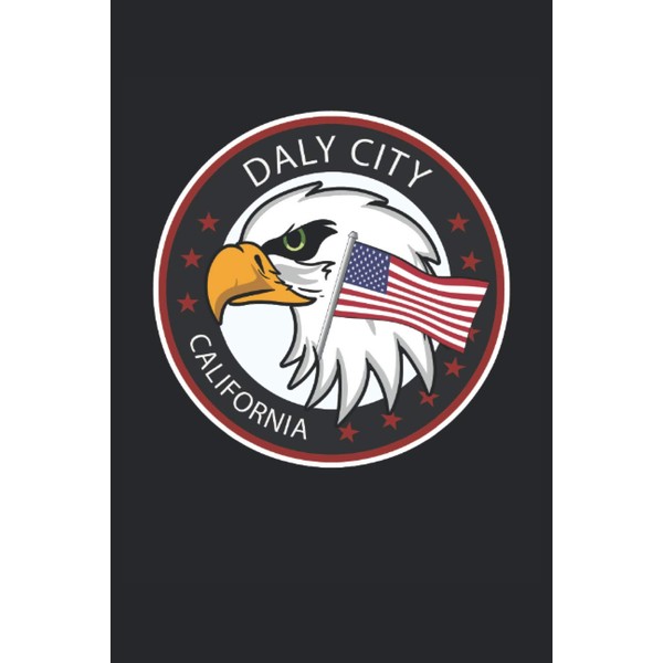Notebook - Daly City: Blanko notebook checkered with 120 pages