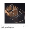 Odinest Clear Acrylic Hinge Transparent Folding Lightweight 65x42mm Crystal Plastic