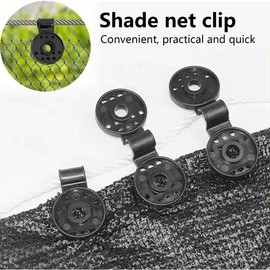 Pack of 50 Plastic Clips for Protective Cloth with Eyelet Shade Net Clip, Shade Nets Retaining Clips, Tarpaulin Clips for Connecting Ropes, Shade Nets, Guardrails