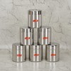 Sumeet Stainless Steel Small Canisters/Jars/Ubha Dabba/Storage Containers set of 6Pcs,