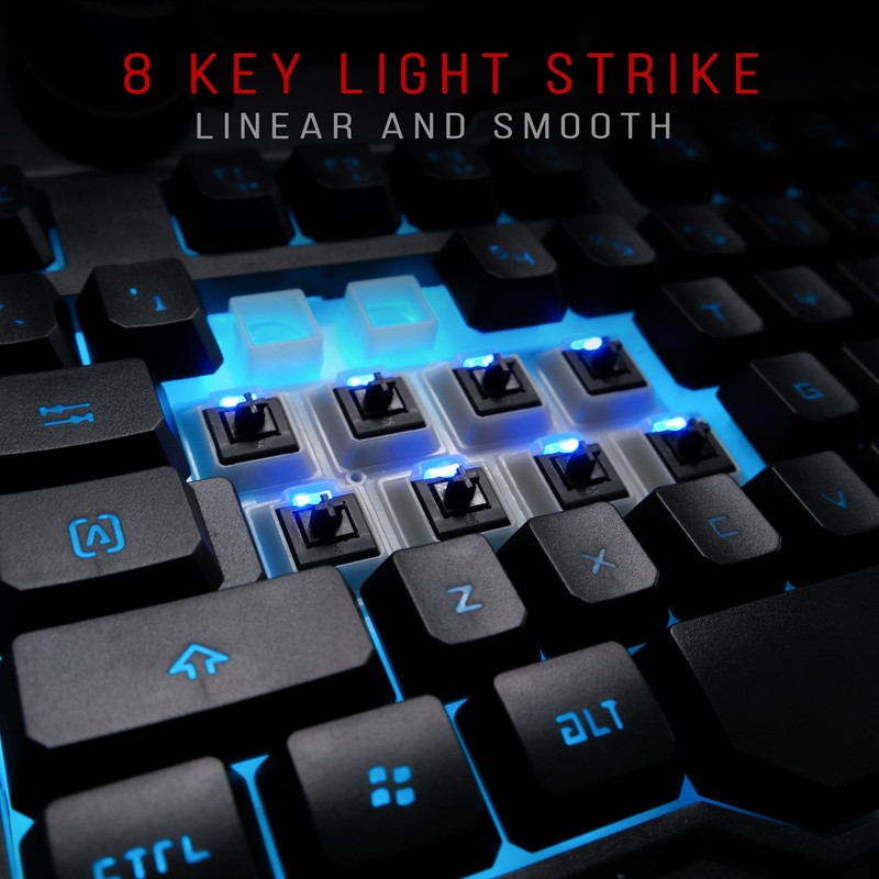 BLOODY B318 8-Key Light Strike (LK) Semi Optical Mechanical Gaming