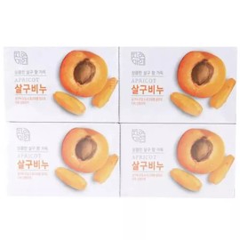 상큼한 살구향으로 기분까지 산뜻 살구 비누 90g 4입 Refreshing Apricot Scent Soap 90g 4 Pieces
