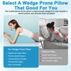 cjc Memory Foam Wedge Pillow for Adults, Multi-Position Support Bed