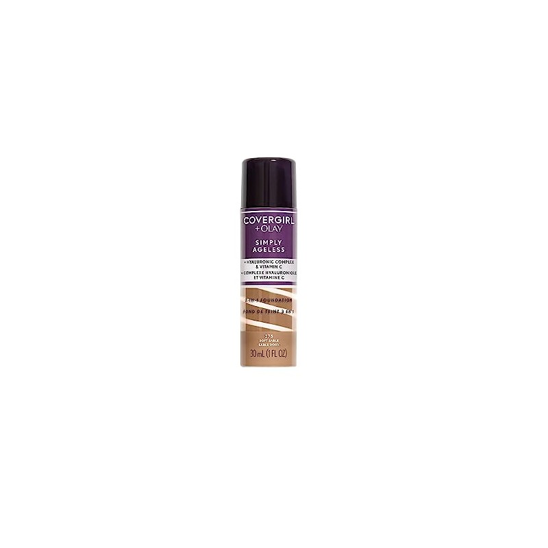 Covergirl Simply Ageless 3-in-1 Liquid Foundation, Soft Sable, 1 Count