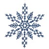 Vickerman Glitter Snowflake Christmas Ornaments with 12 per PVC Box,