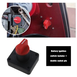 ECSiNG 60V 300A Battery Switch Power Disconnect Rotary Isolator Kill Cut Off Switch with 2-Position ON-Off for Car Boat Truck UTV ATV Caravan Battery Bank