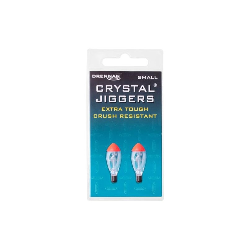 Drennan Crystal Jigger Floats Small 0.4g Qty 2