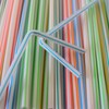 200 Bendable Straws, Flexible Straws, Striped Fun Colorful Drinking Straw,