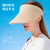 [ZVCXOE] サンバイザー レディース 春夏 サンハット 麦わら UVカットUPF+50 日除け帽子 つば広 小顔効果