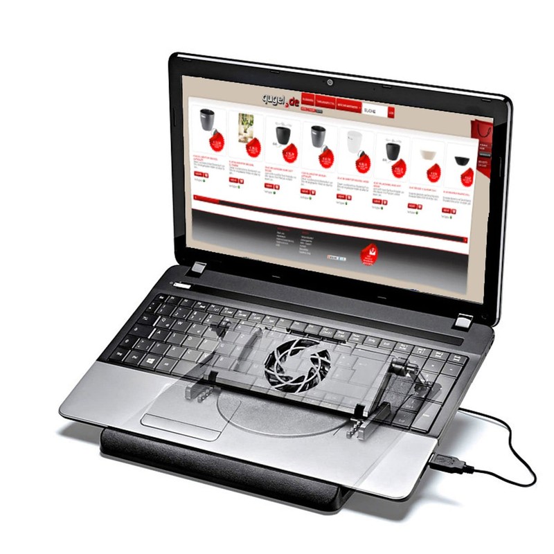 Notebook Cooler Laptop Stand 360 Degree Rotating Adjustable Height