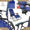 Athena Collection Zero Gravity Outdoor Lounge Chair Set of 2