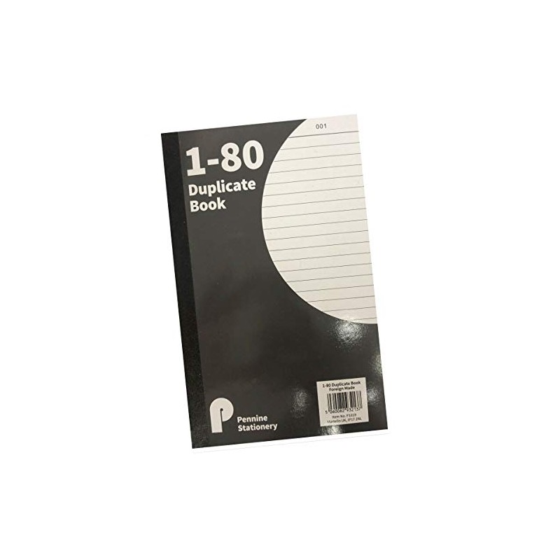 Full Size A5 Duplicate Book Numbered Cash 1 - 80