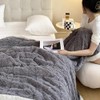 AShanlan Cuddly Blanket, Fluffy Blanket, Super Warm Flannel Sherpa Blanket,