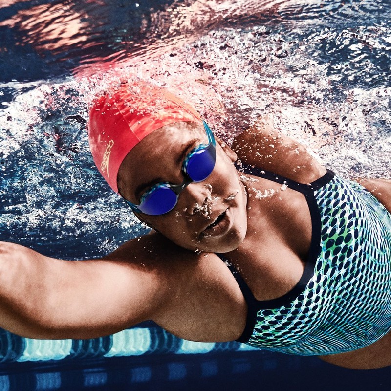 Speedo Jr. Hyper Flyer - Goggles de natación, Púrpura (Pop